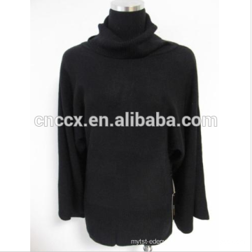 16JW02 chic woman turtle neck cashmere loose sweater jumper